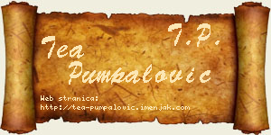 Tea Pumpalović vizit kartica